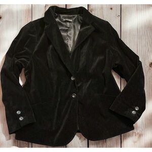 Lane Bryant velvet like material blazer size 16